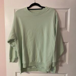 American eagle Mint Green Oversized Crewneck Sweatshirt